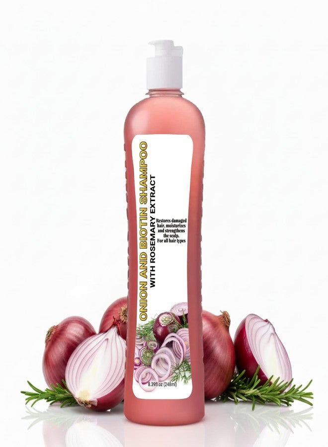 GROEI Onion & Biotin Hair Growth Shampoo — 248 ml Concentrated • Sulfate-Free • Rosemary + Citric Acid • Strengthens, Hydrates & Reduces Breakage - Image 1